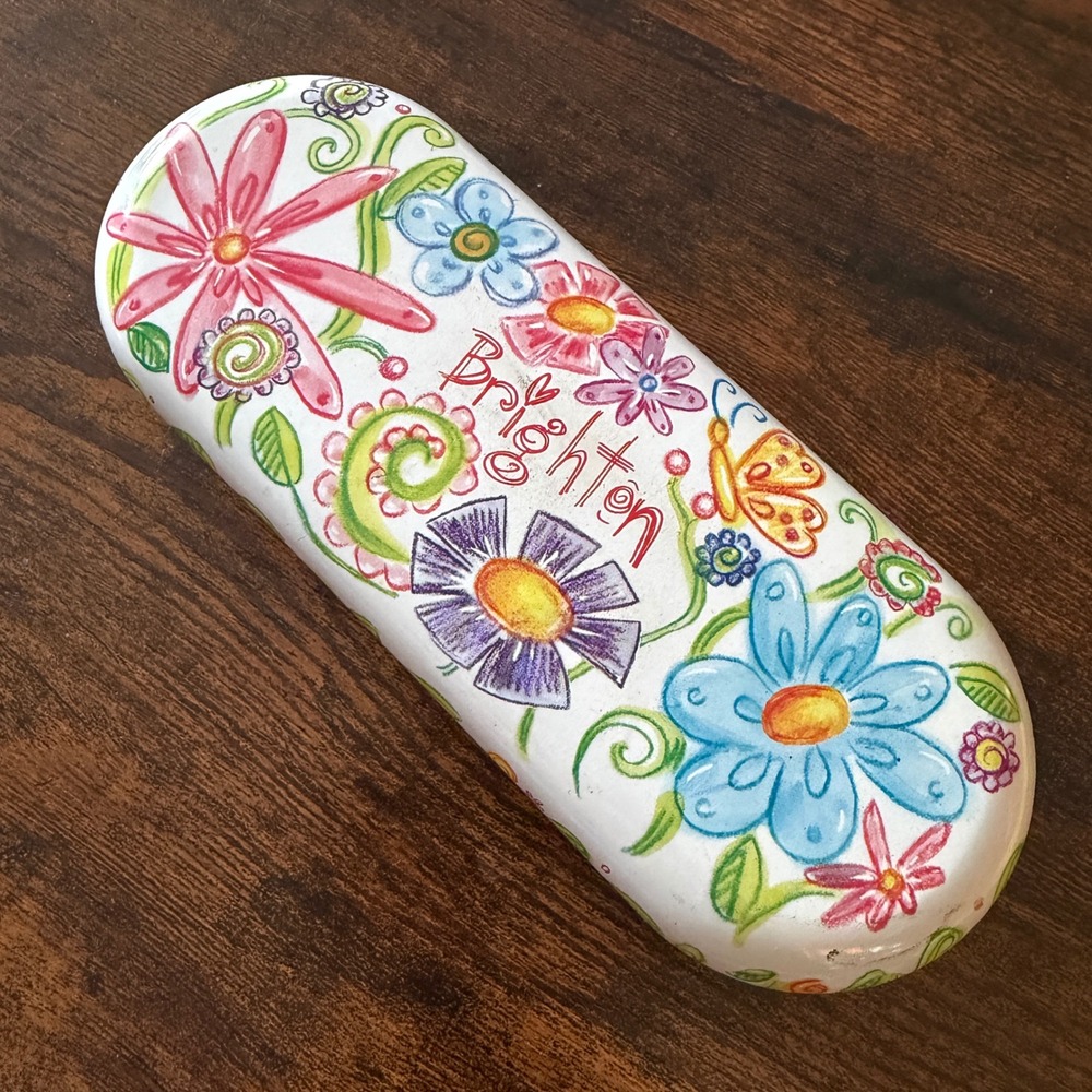 Rare Brighton Rose Bud Sunglasses Handmade Vintage Floral Hardshell Case A1115f - Picture 12 of 15